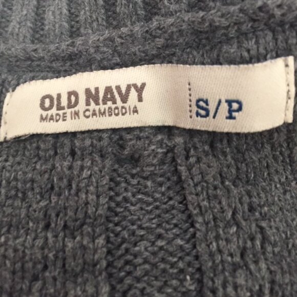 Old Navy Gray V-Neck Sweater Size S Small - Picture 4 of 4